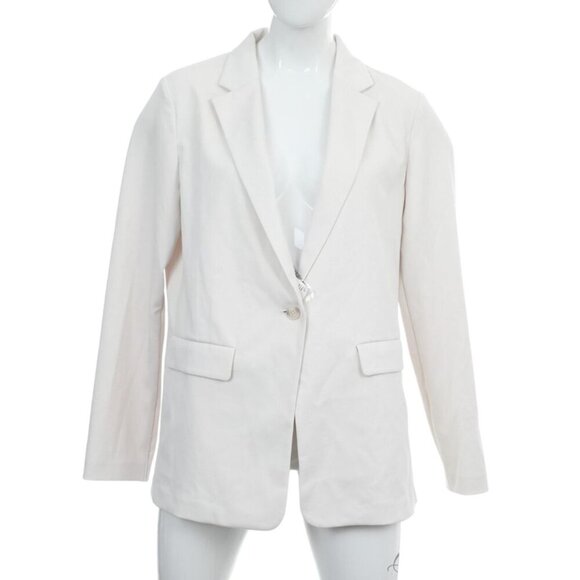Uniqlo Jackets & Blazers - Uniqlo Women’s L UV Off White Lightweight Blazer Jersey Jacket NWT Avant Garde
